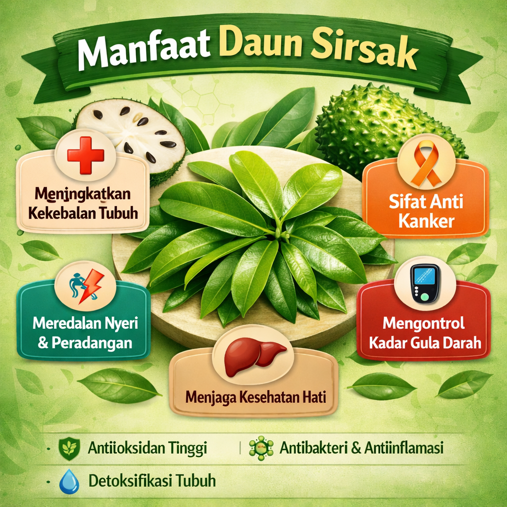 Manfaat Daun Sirsak